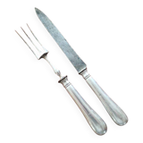 Christofle - Silver-plated carving service cutlery