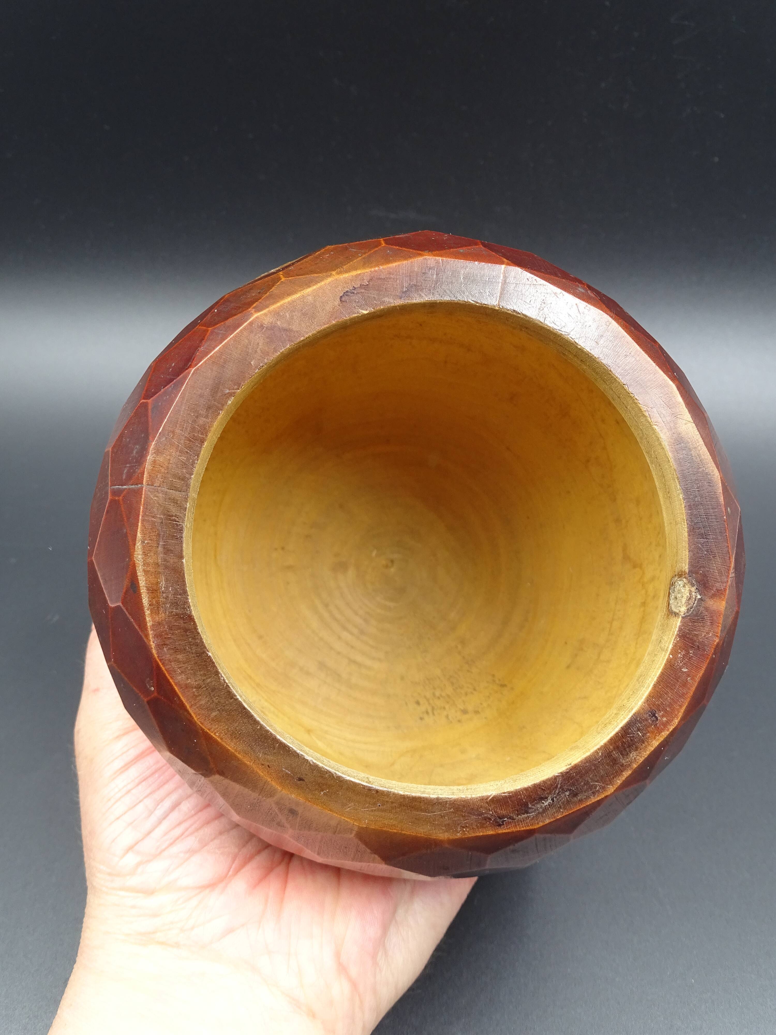 Wooden box- Decoration of cut sides - circa 1950