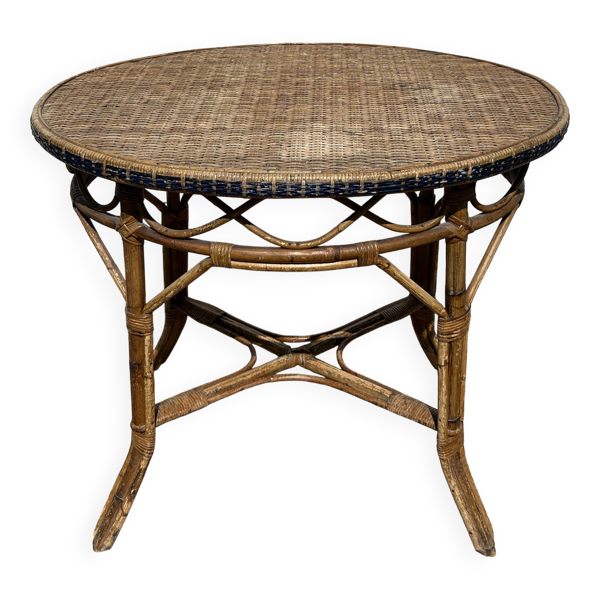 Table rotin et bambou