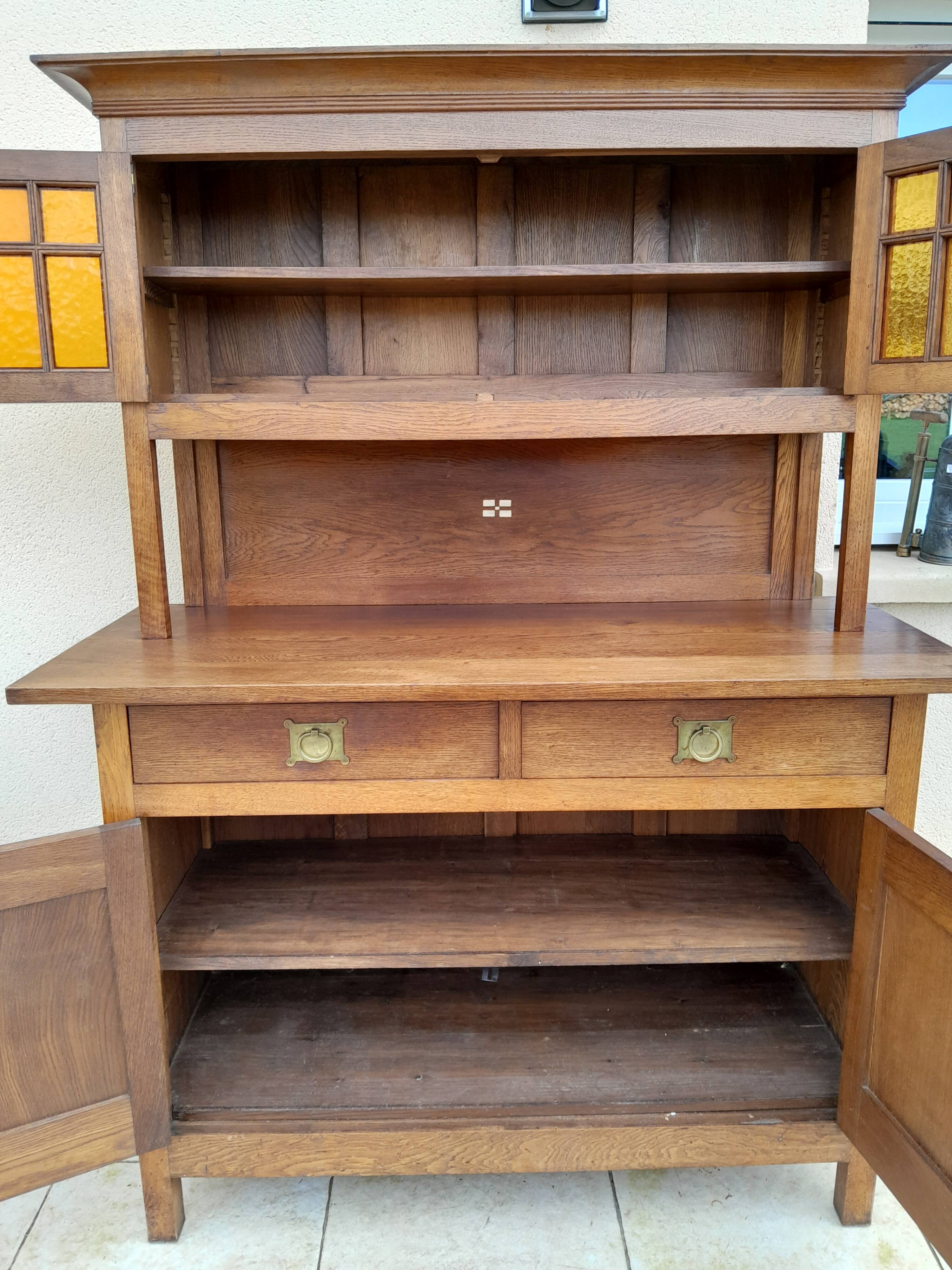 Antique art deco sideboard shapland and petter vintage