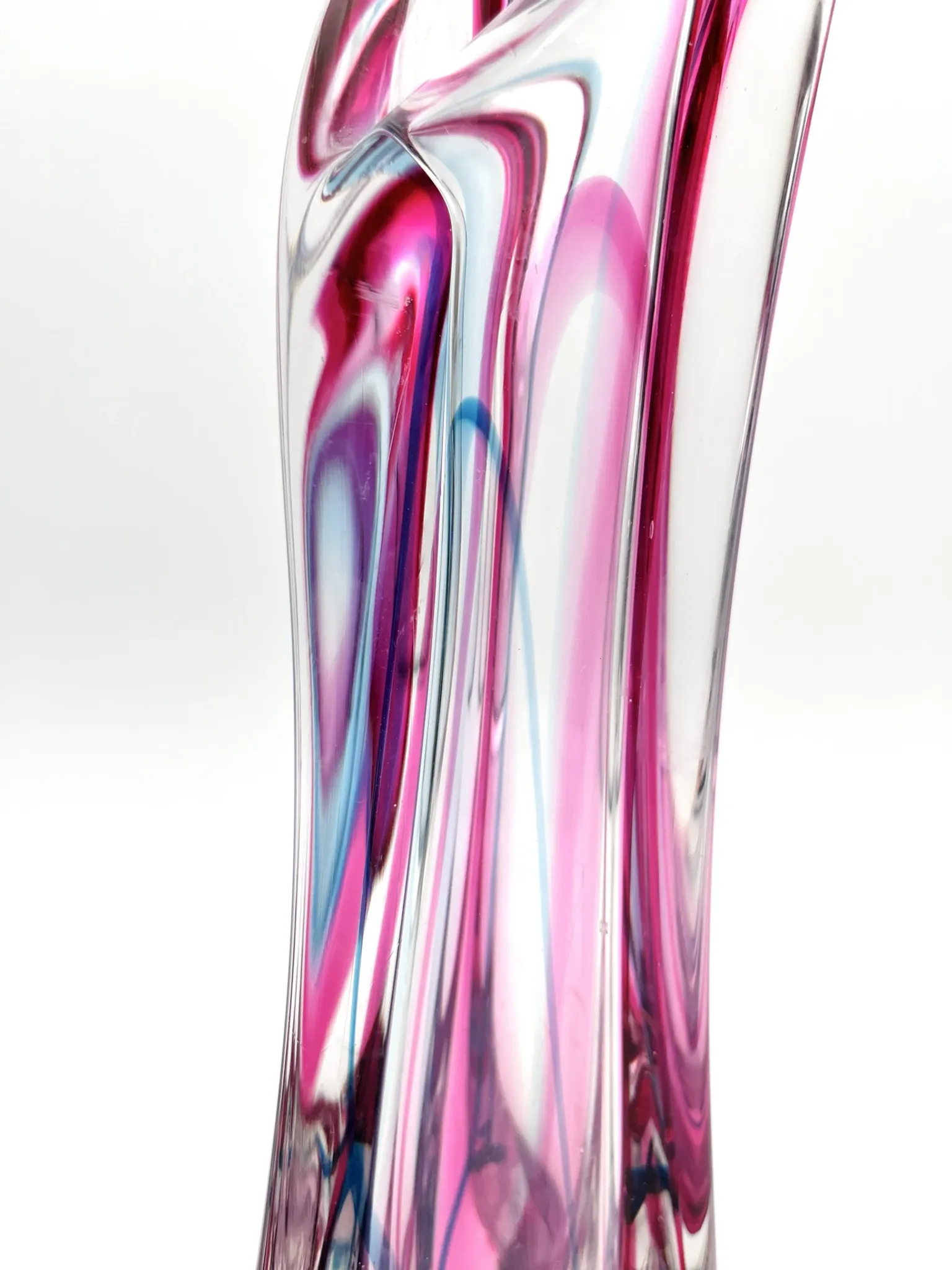 Large Crystal Vase Max Verboeket Kristalunie Maastricht 32cm 1.6kg