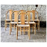 'Thalia' chairs by annig sarian for tisettanta, italy 1980s, set of 6