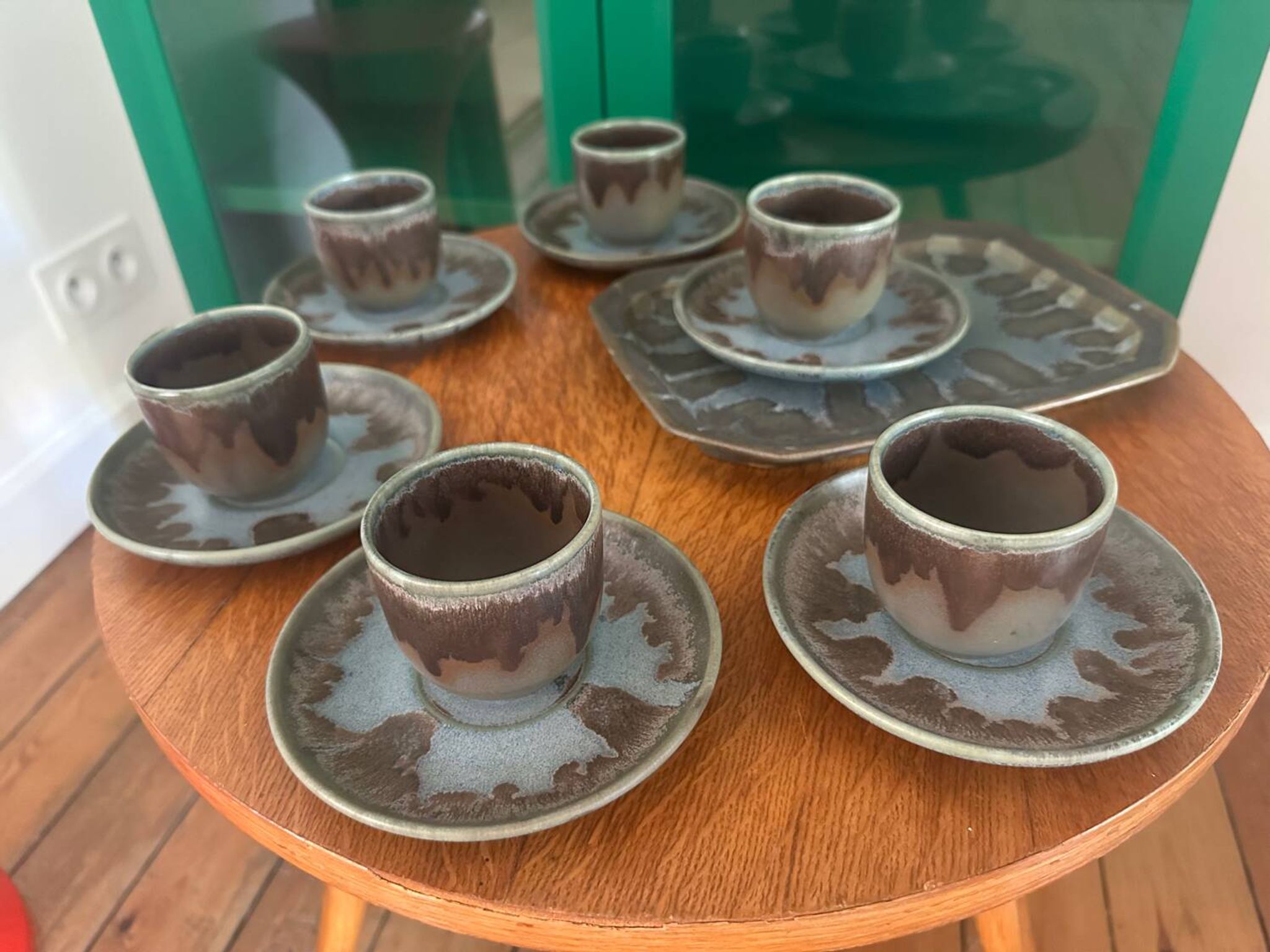 Service à café Denbac vintage en grès