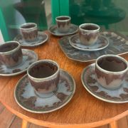 Service à café Denbac vintage en grès
