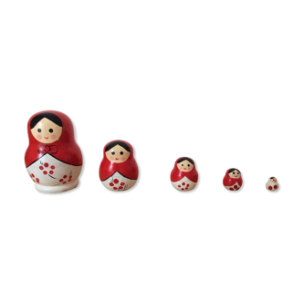 Vintage Russian matryoshka dolls.