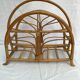Rattan magazine holder