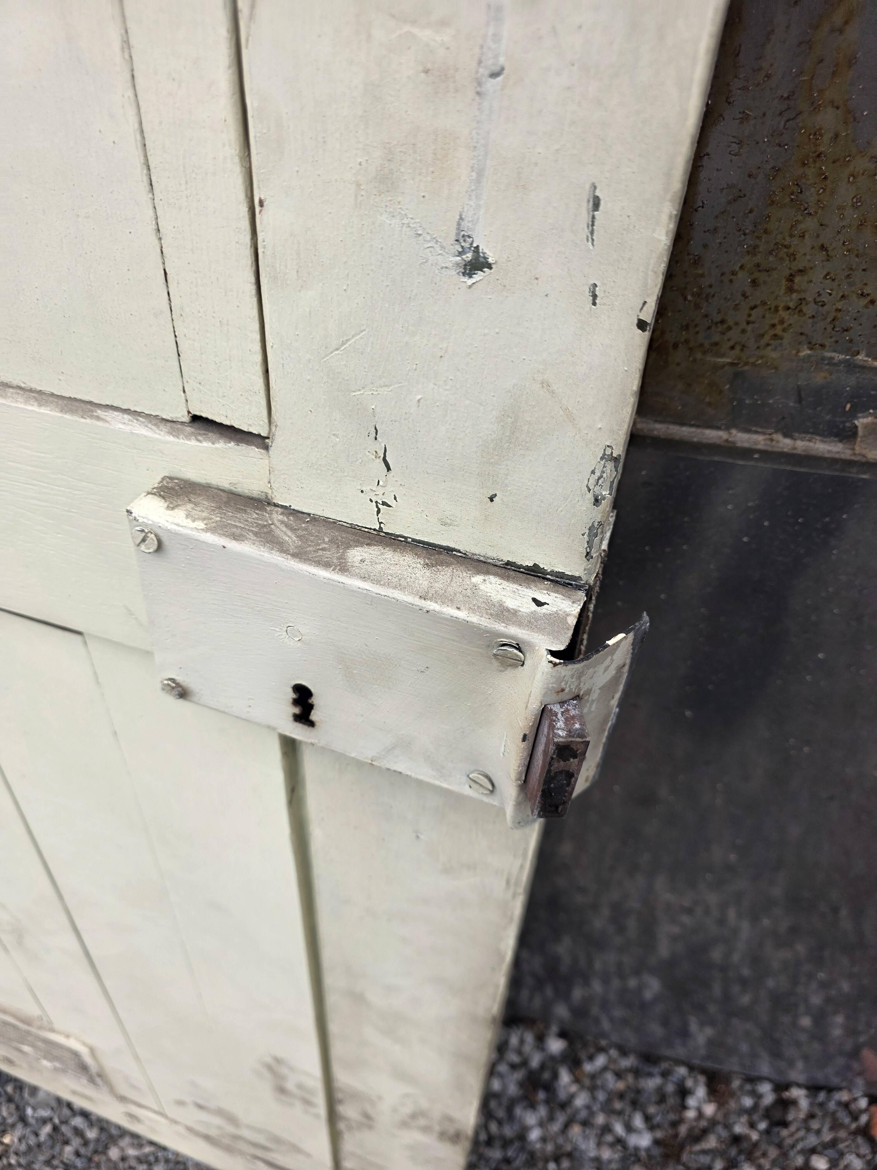 19th-century solid oak barn door