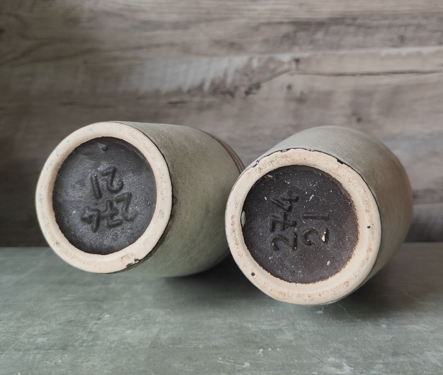 Pair of pitchers fat lava Germany