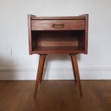 Vintage teak bedside table