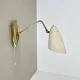 Rare Adjustable Theatre Wall Light in Brass in the Style of Stilnovo, Italy 1950s