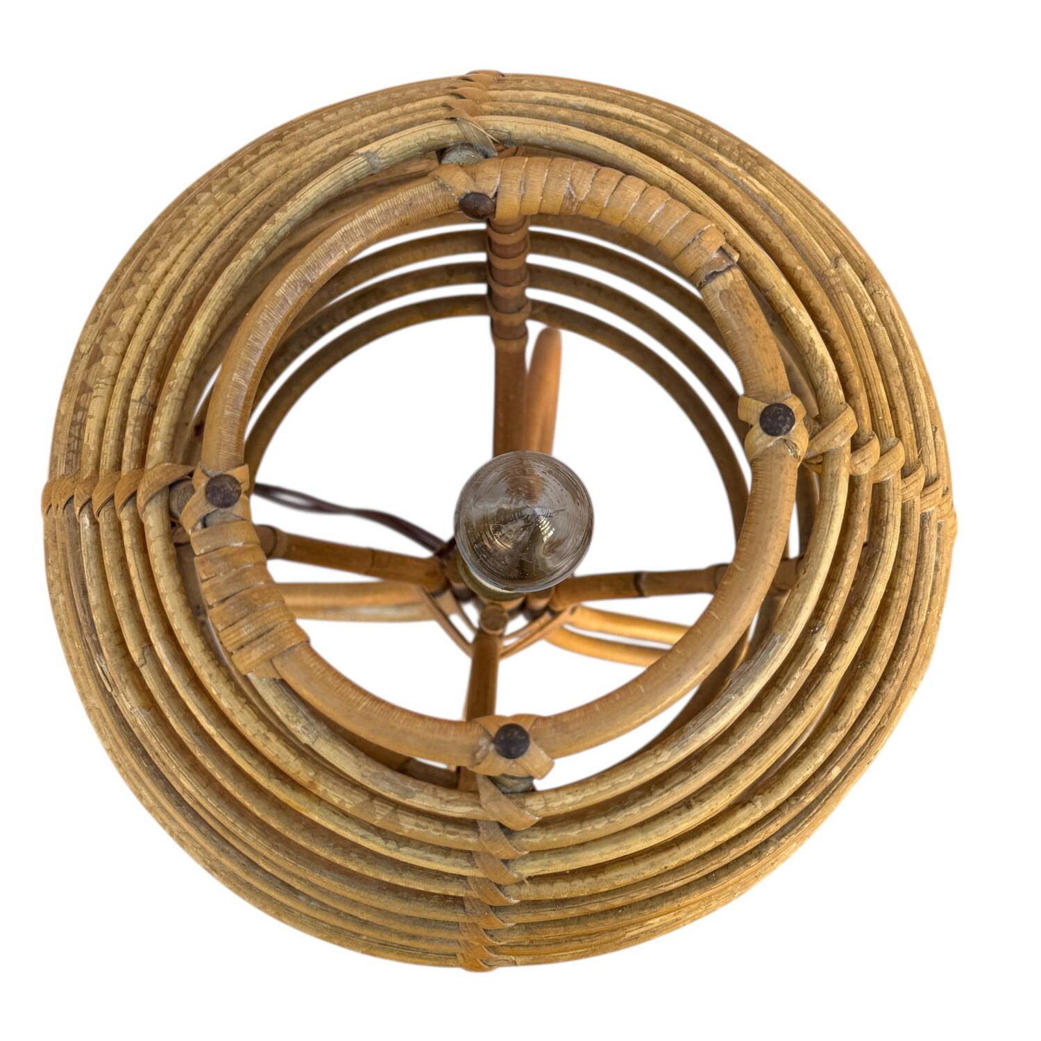 Pair of lamps in Roitn style Louis Sognot 60s