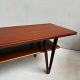 Large vintage Scandinavian teak coffee table by Kurt Østervig - 1950s