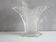 Art deco vase period moulded glass pressed to stylized flower decor