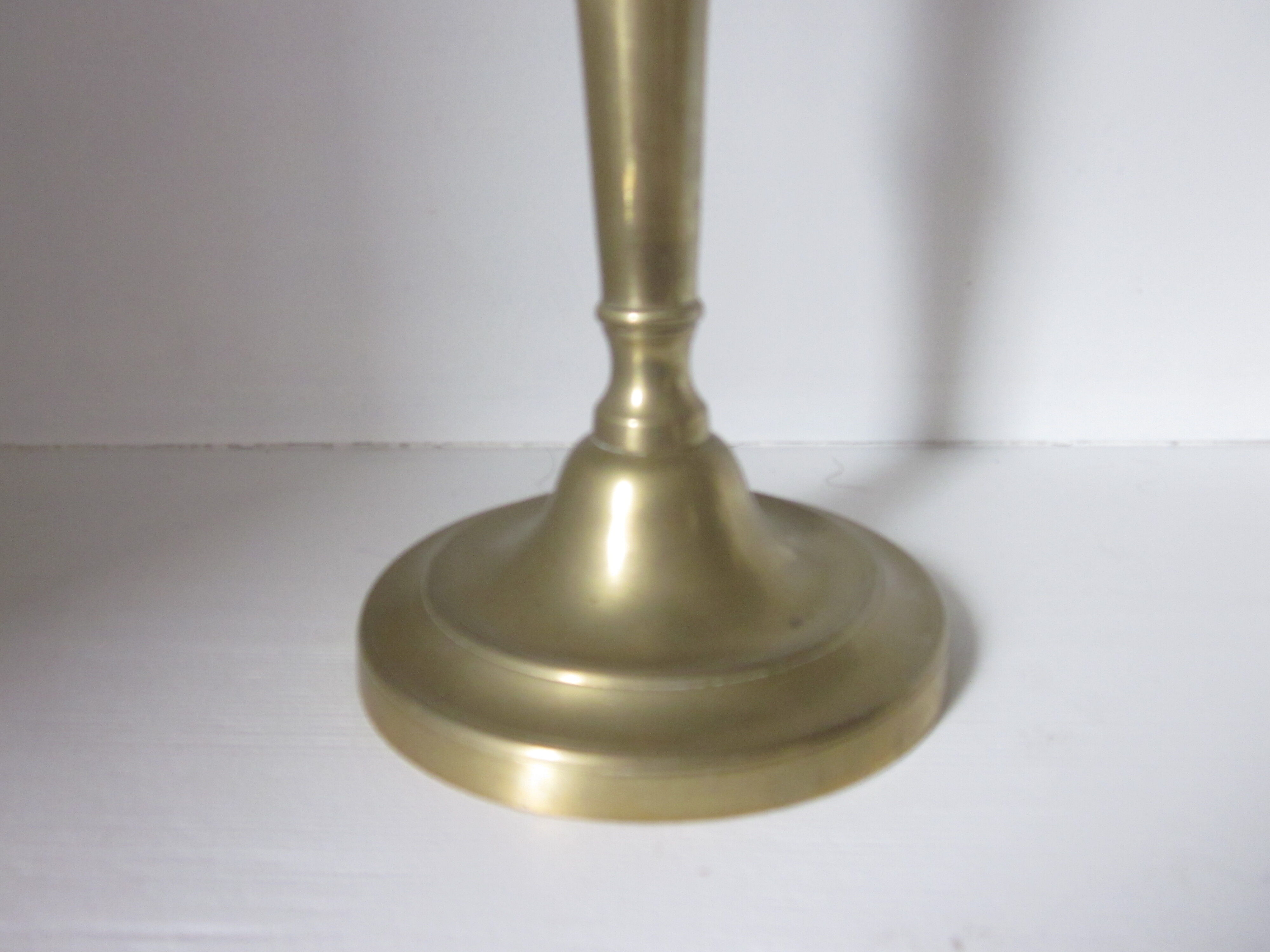Pair of old bronze candlesticks