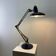 Blue desk lamp '67 G De Luxe' by Fase Madrid, Spain 1970