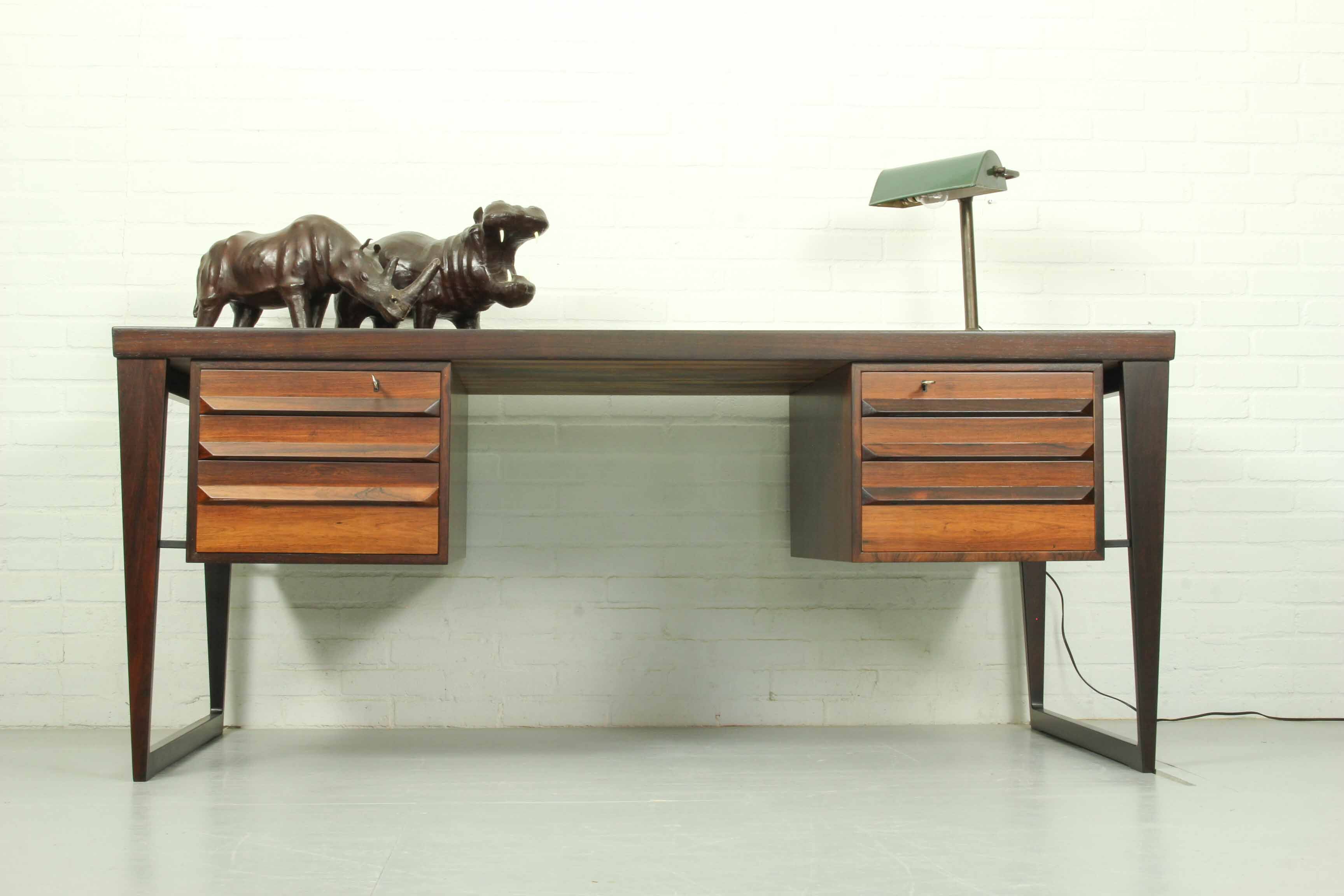 Bureau en palissandre du milieu du siècle par Kai Kristiansen