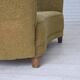 1960s, Danish 2-seater "Banana" sofa, furniture velour, beech wood.