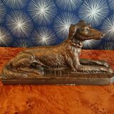 Vintage floro plaster dog