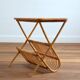 Magazine holder bamboo wood and rattan 1960s