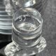 Liquor cabaret - Art Deco - Blown and cut crystal, mahogany or ebony macassar and stainless steel