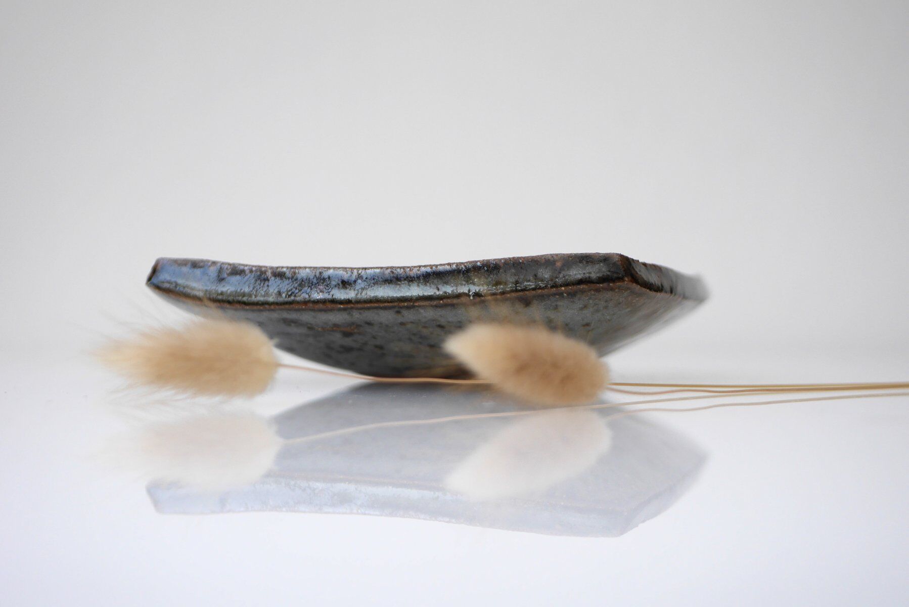 Mid-century modern pottery dish by Janet Leach, England