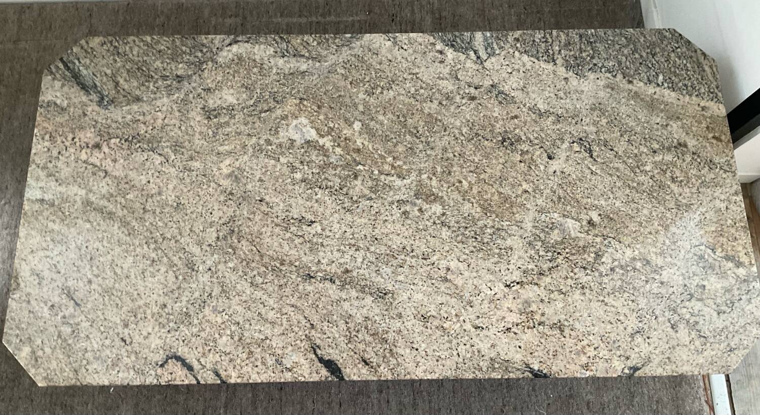 Large minimalist vintage granite coffee table