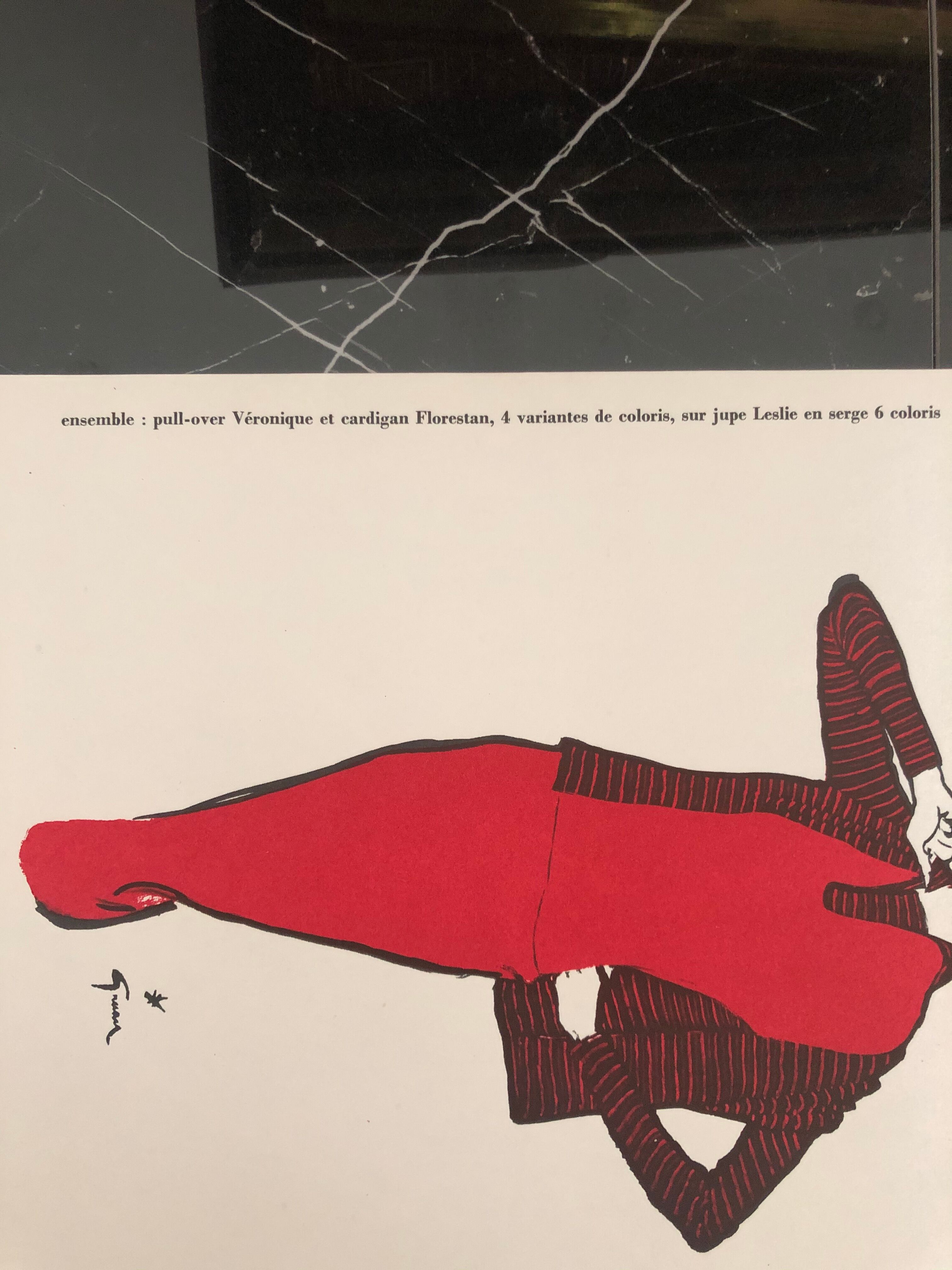 Fashion illustration 1957 by René Gruau