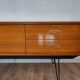 Scandinavian teak and metal sideboard
