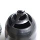 Black sculptural ceramic vase, 1970s