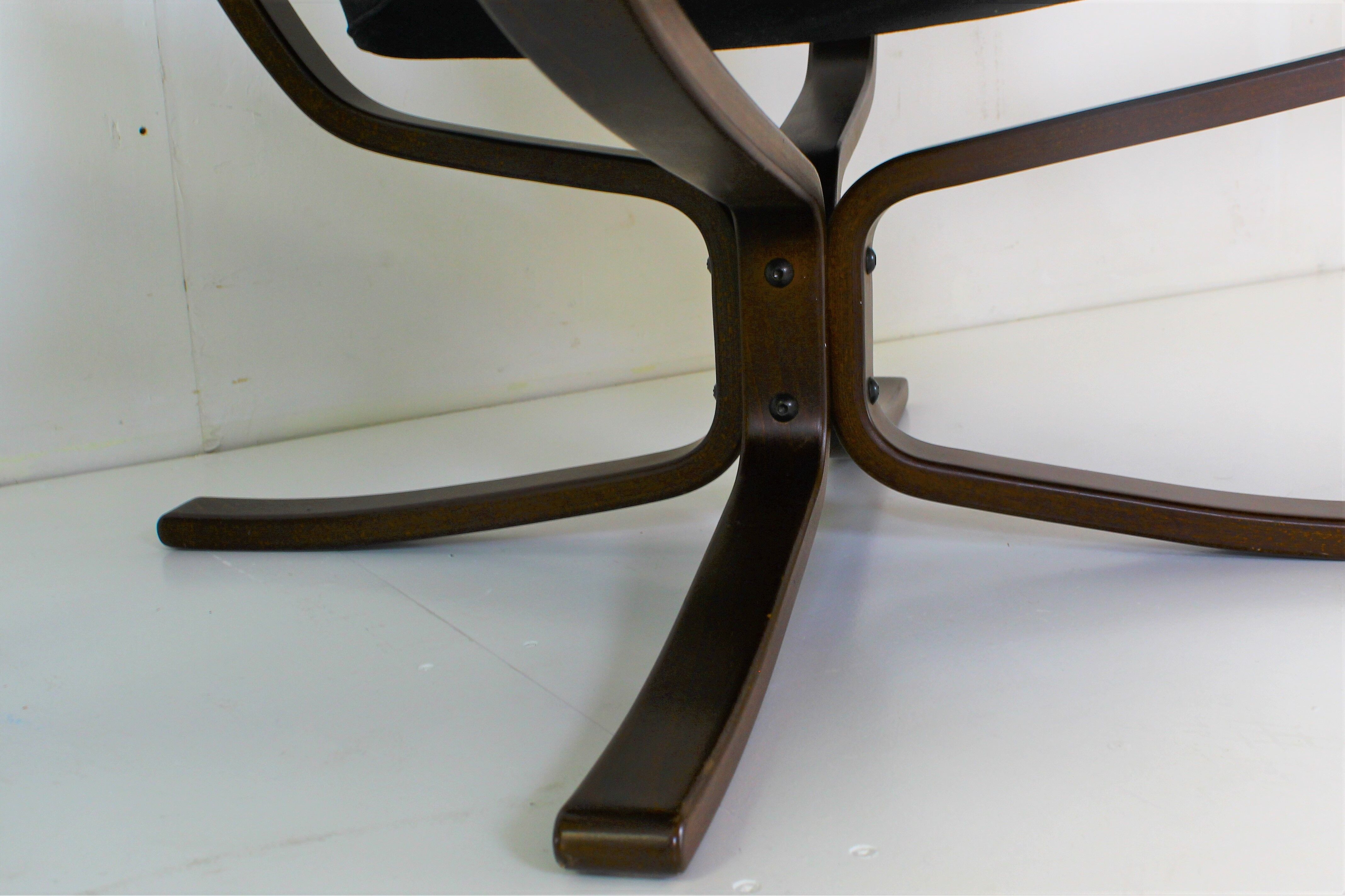 Pair of vintage falcon armchairs by sigurd scandinavian ressel 1970