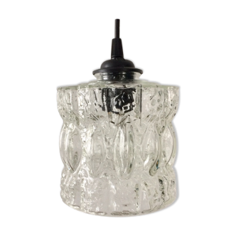 Chiseled glass hanging