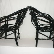 Pair of garden armchairs from the 50s