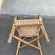 Fauteuil rotin et osier adulte 1970
