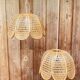 Paire de Suspension en rotin vintage