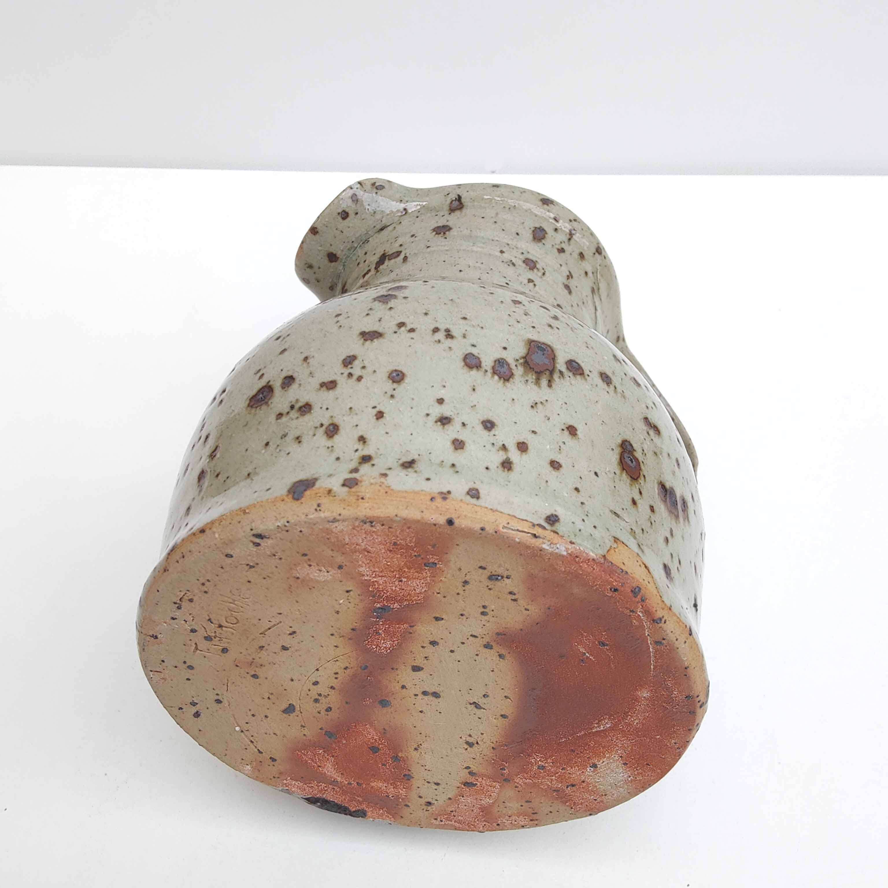 Pyrity sandstone pitcher Gustave Tiffoche 60s