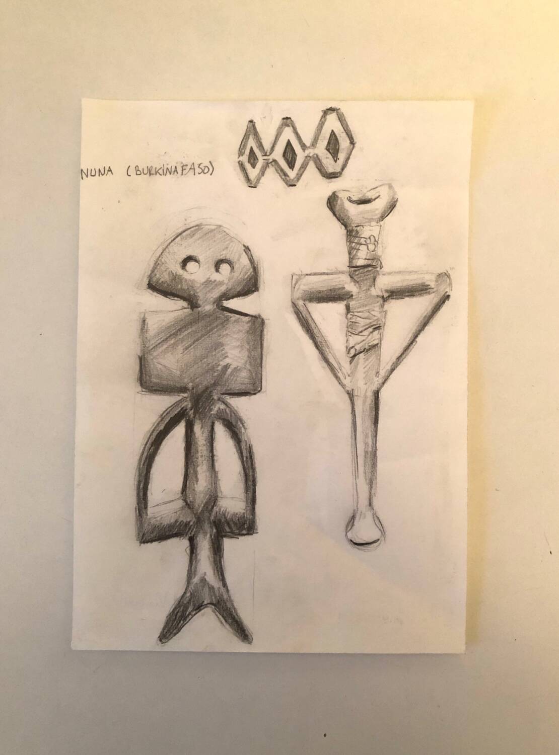 Drawing Sculptures Burkina