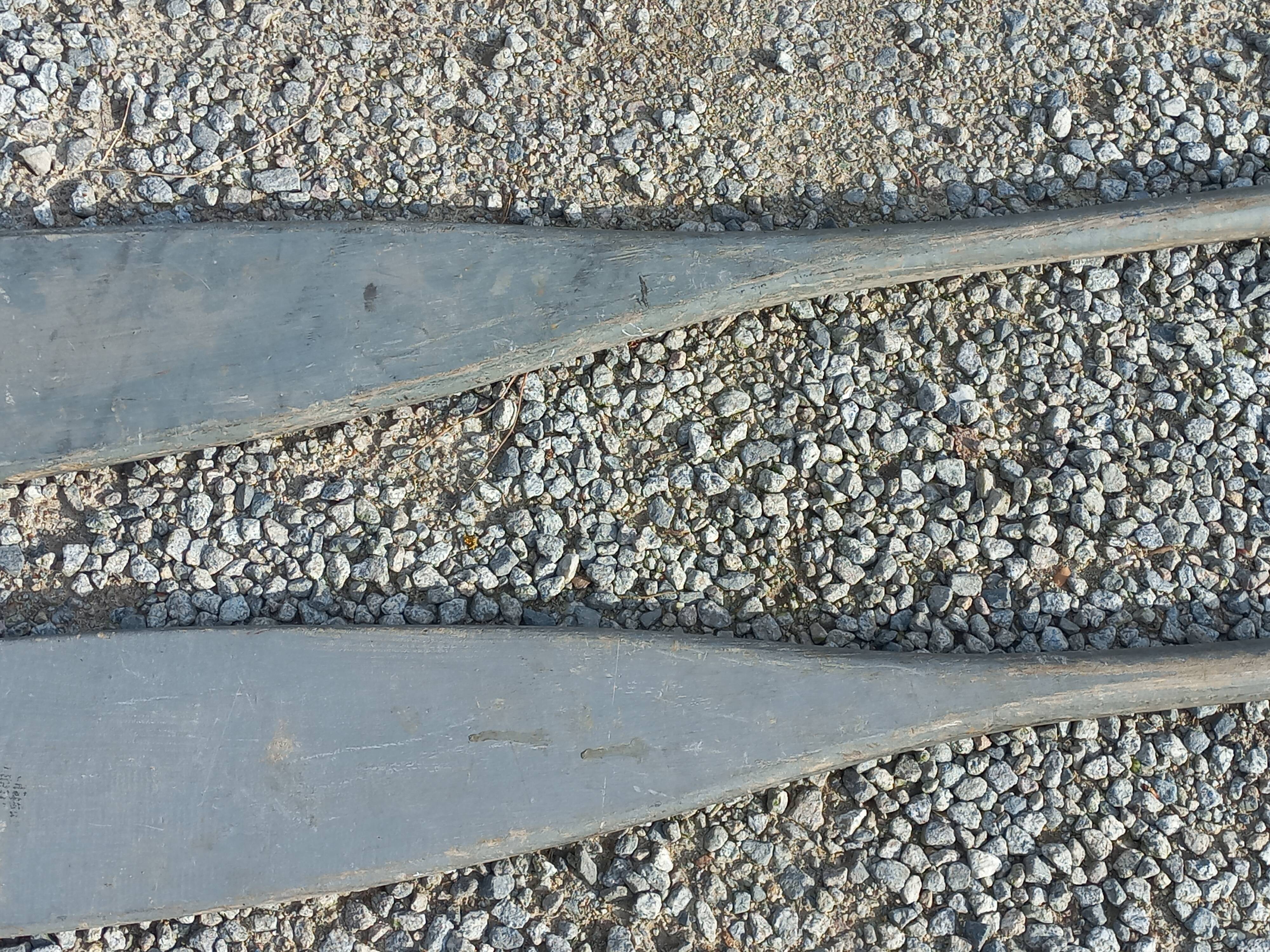 Old pair of boat oars