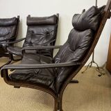 Set of 4 "Siesta" armchairs and ottoman by Ingmar Relling