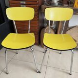 Pair of vintage Formica chairs