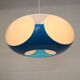 Unique Space age bug eye ufo lamp *** Massive Belgium *** blue and white