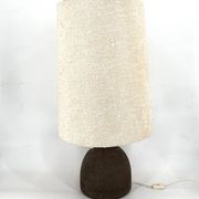 Large 1960s Ceramic Table lamp or floor lamp With Original Fabric Shade Fro
