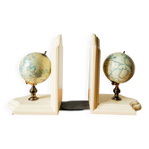 Pair of vintage globe bookends