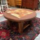 Vintage coffee table in wood and ceramic from the 70s