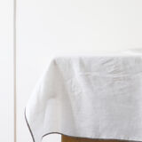 Nappe en lin upcyclée blanche