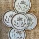 5 dessert plates Sarreguemines art workshop Jocelyne