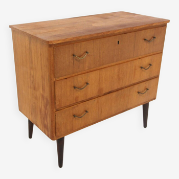 Scandinavian teak chest of drawers, Sweden, 1950