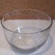 Saladier en verre soufflé bullé transparent