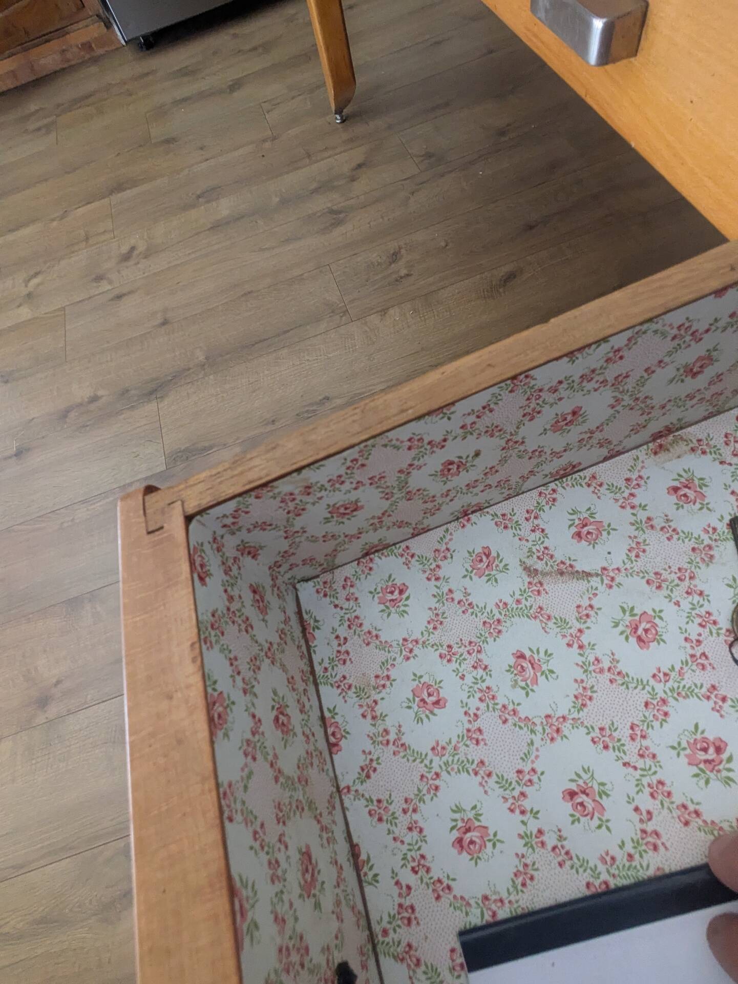 Large vintage convent table – 8 drawers – 200 cm
