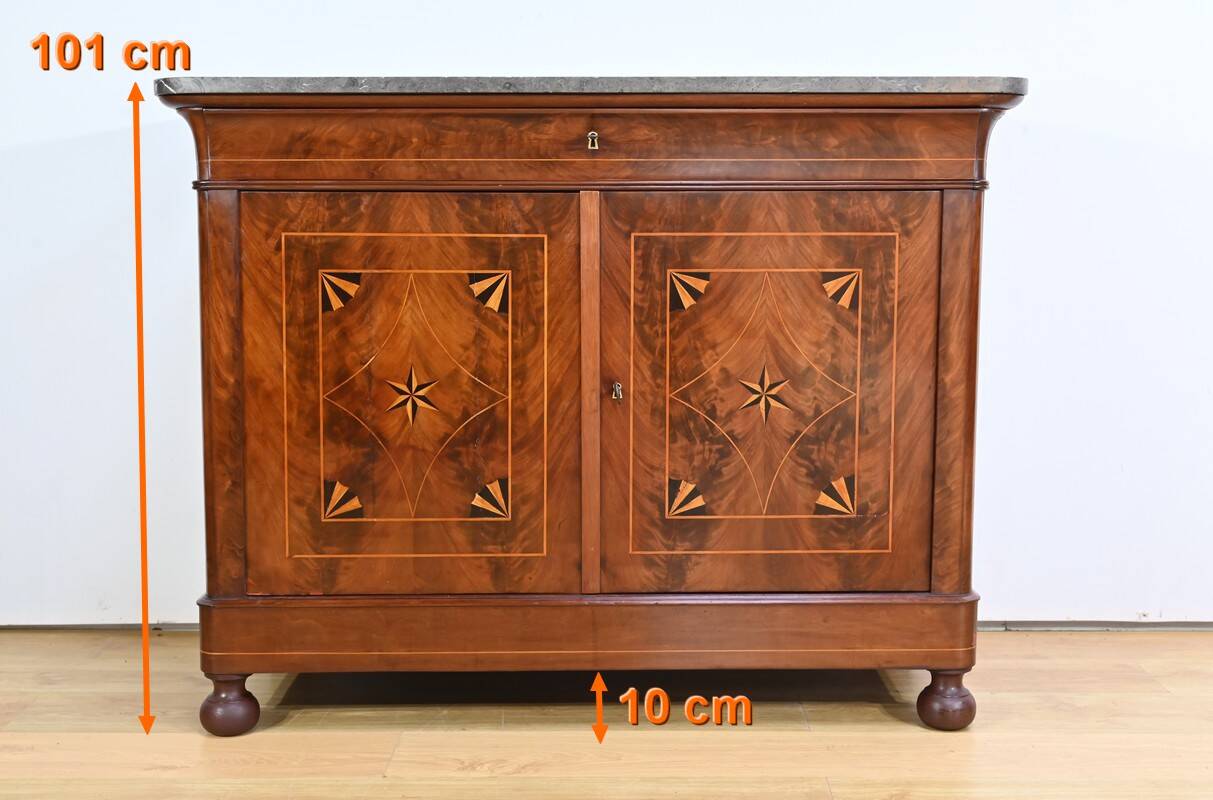 Buffet en Ronce d’Acajou, époque Restauration – Début XIXe