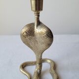Zoomorphic snake cobra candle holder